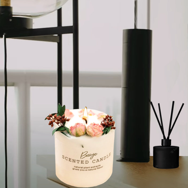 Pink Rose Candle Full Set| Luxury Candles Gift| Christmas Home Scents ...