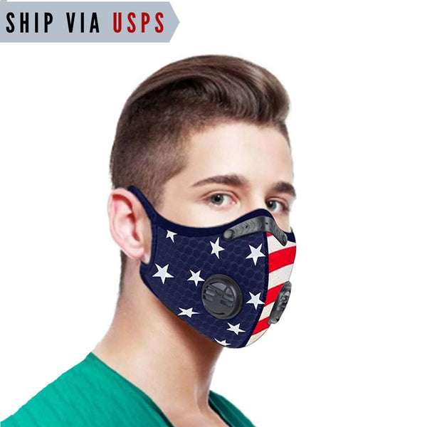 Powersports Face Mask reusable COVID19 mask July 4th/Independence Day/Patriots