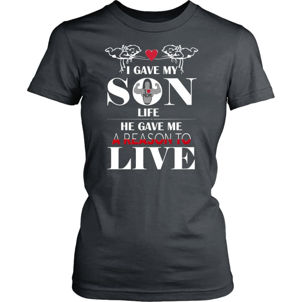 A Reason To Live - Perfect Mothers Day Gift Women Shirt (8 colors) - District Womens / Charcoal / XS
