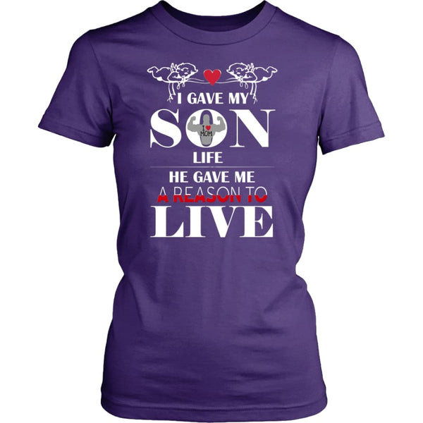 A Reason To Live - Perfect Mothers Day Gift Women Shirt (8 colors) - District Womens / Purple / XS