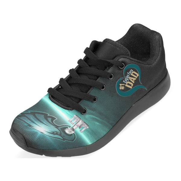 Awesome Love #1 Eagles Fans Dad Sneakers| Eagle Gifts For
