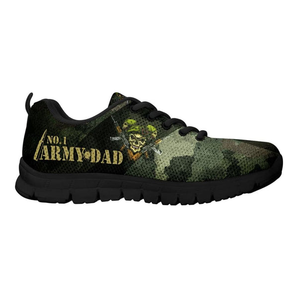 Awesome No. 1 Army Dad Sneakers Fathers Day Gift