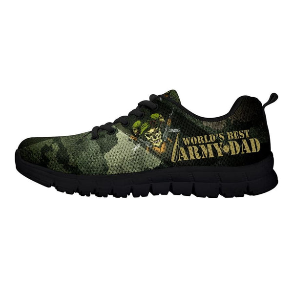 Awesome Worlds Best Army Dad Sneakers Fathers Day Gift