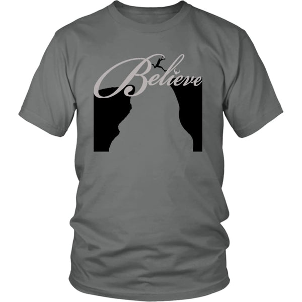 Believe Is A Bridge To Take You There Unisex T-Shirt (12 colors) - District Shirt / Grey / S