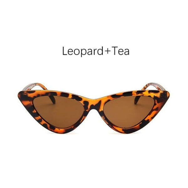 Cat Eye Sunglasses - Leopard Tea