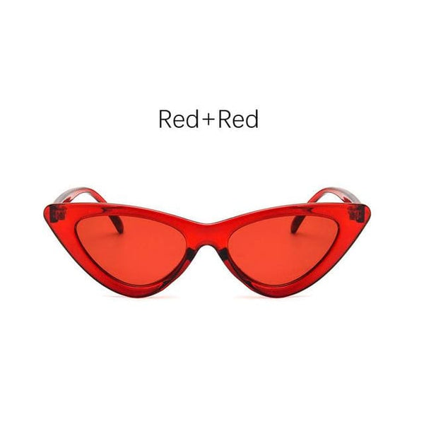 Cat Eye Sunglasses - Red
