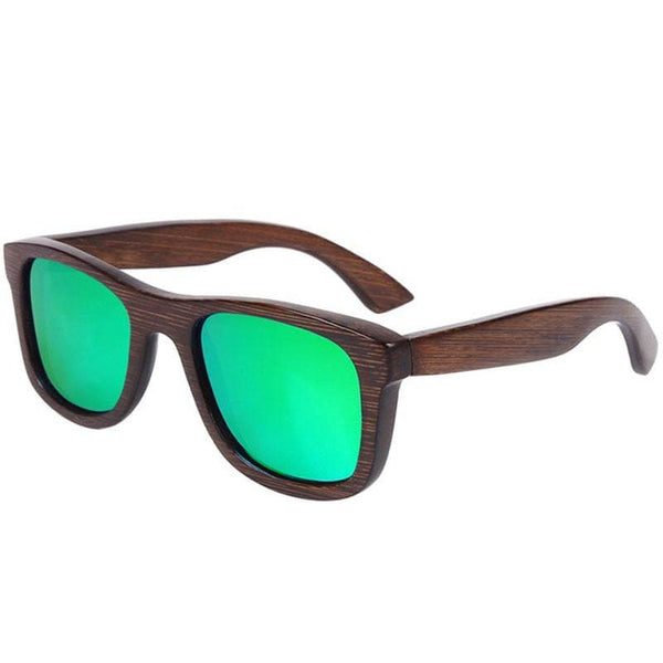 Dark Brown Full Frame Wood Sunglasses Polarized For Men Women(8 colors) - Green