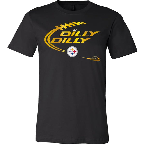 Dilly Pittsburgh Steelers Shirt | Super Bowl (14 Colors) - Canvas Mens / Black / S