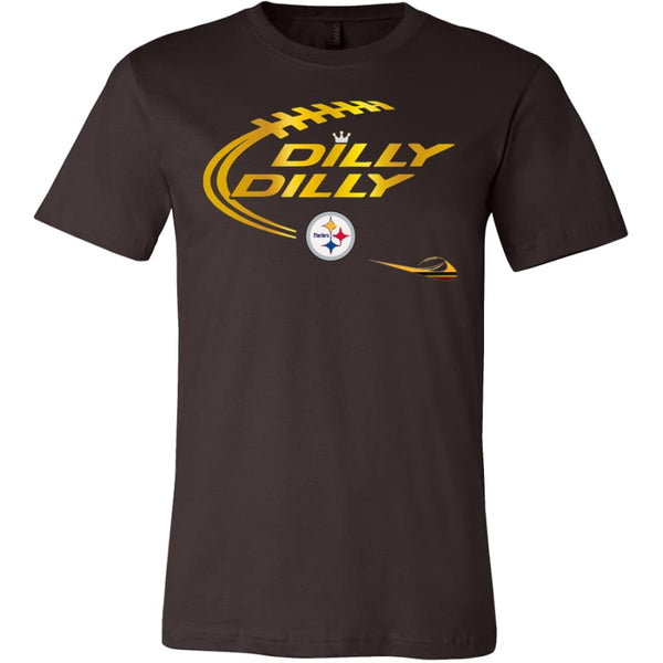 Dilly Pittsburgh Steelers Shirt | Super Bowl (14 Colors) - Canvas Mens / Brown / S