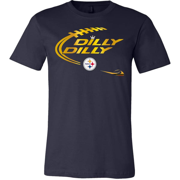 Dilly Pittsburgh Steelers Shirt | Super Bowl (14 Colors) - Canvas Mens / Navy / S