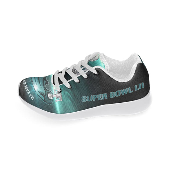 Eagles Sneakers Men Women Kids White Midnight Green| Philadelphia Running Shoes