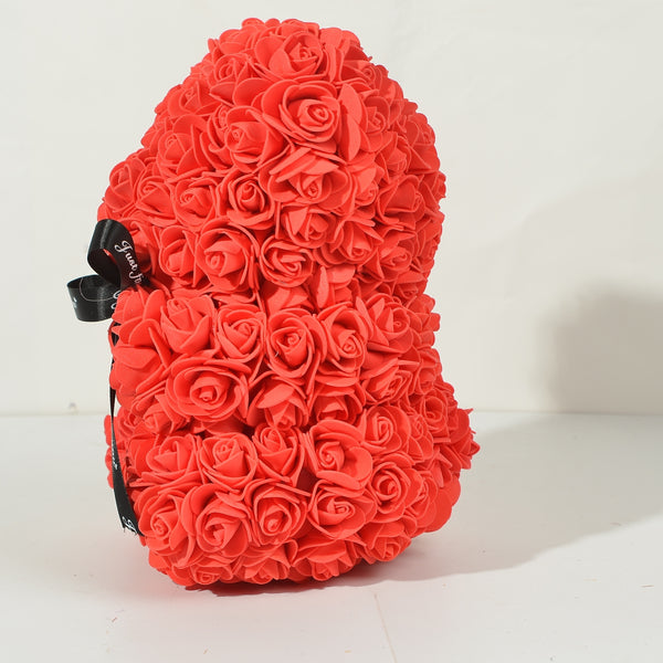 Rose Bear Artificial Foam Flowers| Rose Teddy Bear| Flower Bear| Best Valentines Gift For Her / Red