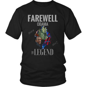 Farewell Obama - The Legend Unisex District Shirt (12 colors) - Black / S