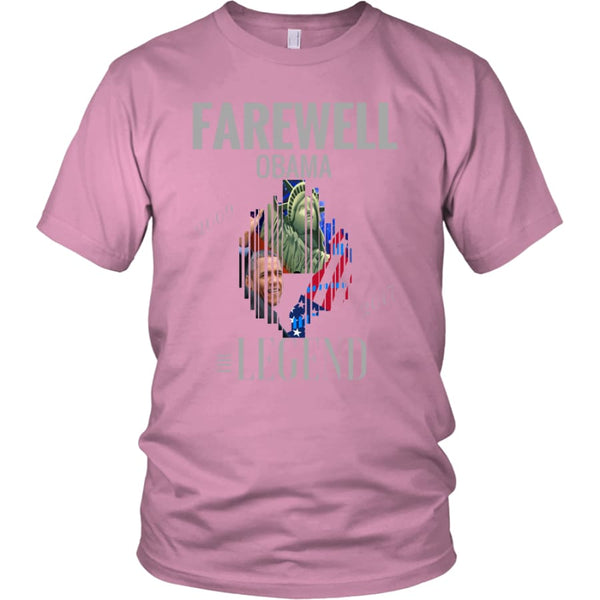 Farewell Obama - The Legend Unisex District Shirt (12 colors) - Pink / S