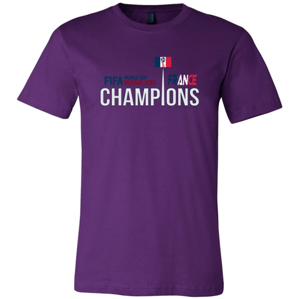 France Shirt World Cup 2018 For Men Soccer Shirts (14 Colors) - Canvas Mens / Team Purple / S