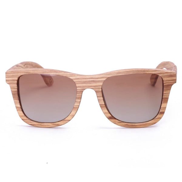 Full Frame Zebra Wood Sunglasses Polarized For Men Women (2 colors)