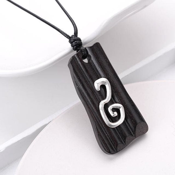 Handmade Wood Pendant Necklace for Men Women Meditation Healing (13 Styles) - 3