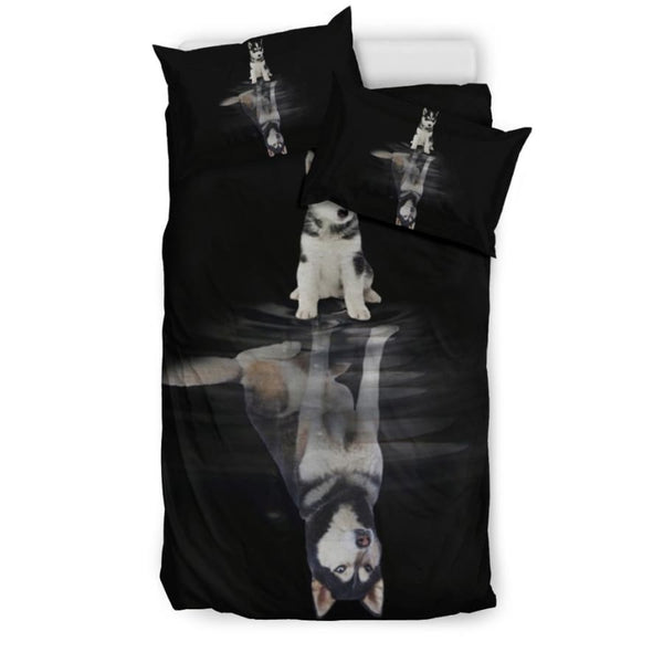 Husky Dream Bedding Set| Dog Twin/ Queen/ King Size - Set / Twin