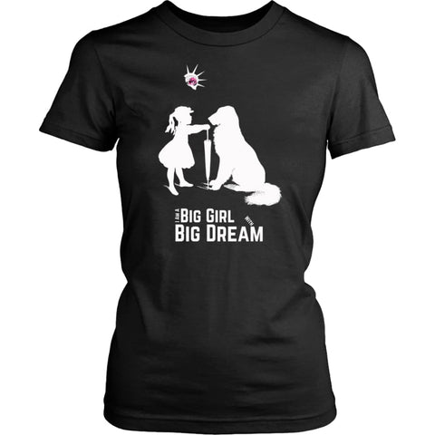 I Am A Big Girl With Dream (#IWD2017) Women Shirt (8 colors) - District Womens / Black / XS