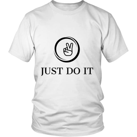 Just Do It District Unisex T-shirt (12 colors) - Shirt / White / S