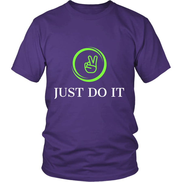 Just Do It Unisex T-shirt (11 colors) - District Shirt / Purple / S