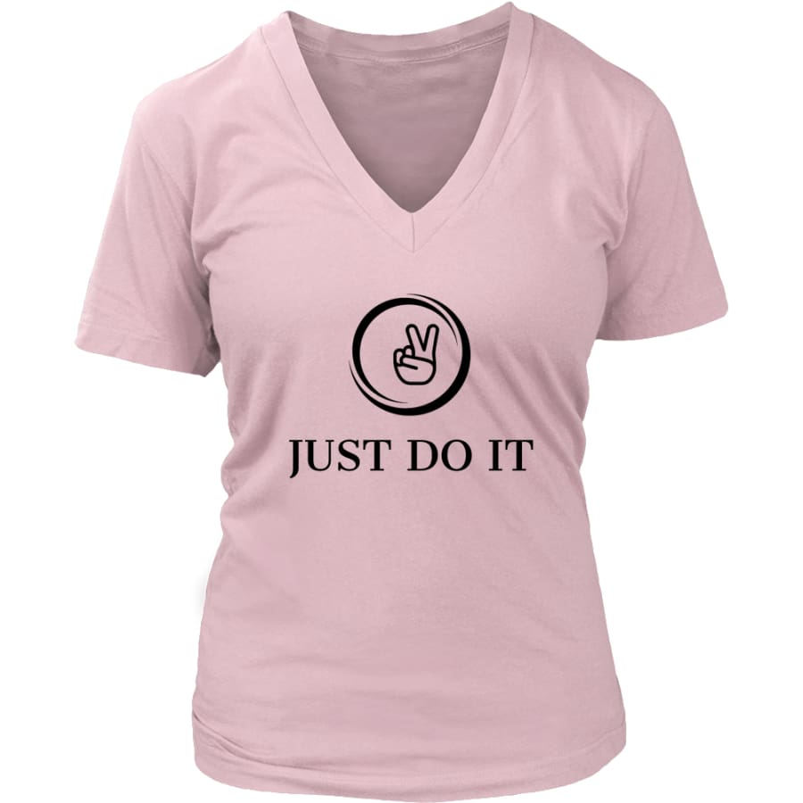 Just Do It Shirt Womens V-Neck, Inspirational T shirts (6 colors) –  Eagles, Patriots