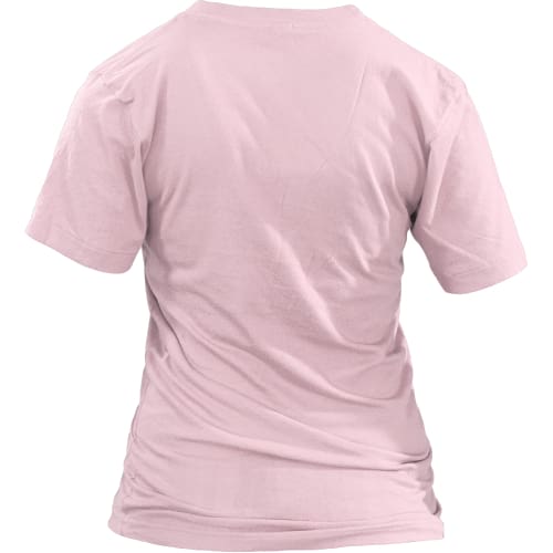 "Just Do It" Shirt Womens V-Neck| Inspirational T shirts - Pink/back
