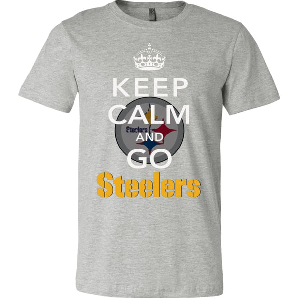 Keep Calm And Go Steelers Shirt (14 Colors) - Canvas Mens / Athletic Heather / S