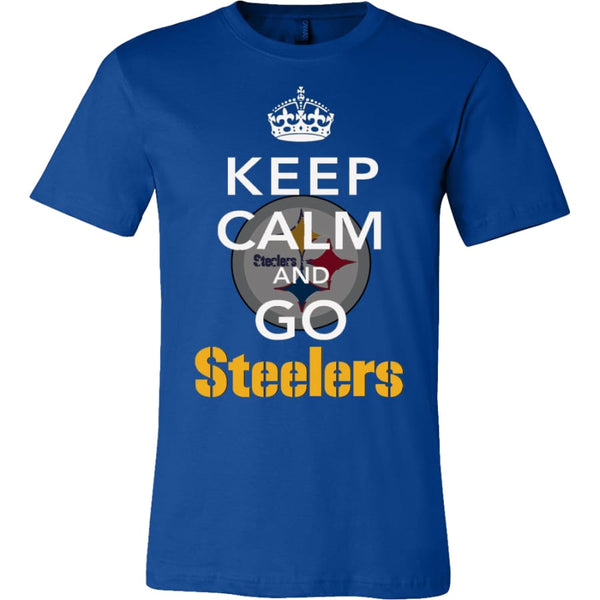 Keep Calm And Go Steelers Shirt (14 Colors) - Canvas Mens / True Royal / S