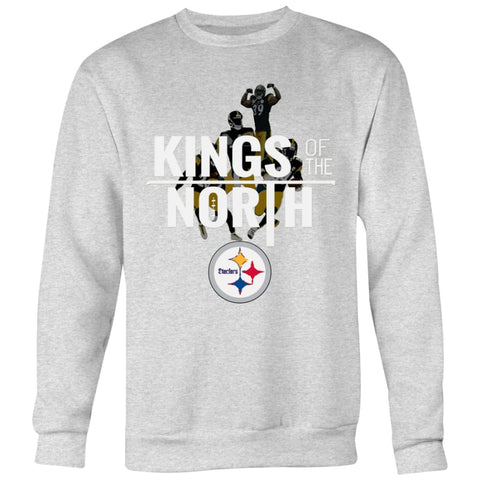 Kings Of The North Pittsburgh Steelers Crewneck Sweatshirt (5 Colors) - Heather Grey / S
