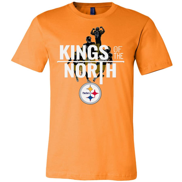 Kings Of The North Pittsburgh Steelers Shirt (14 Colors) - Canvas Mens / Orange / Front