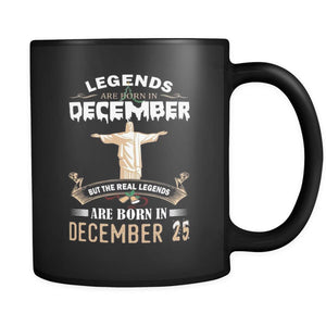 Legend Jesus Born In Christmas Coffee Mug 11 oz (Double Side Printed) - Black