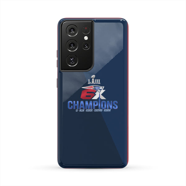 patriots Fan 6X Super Bowl champions Tough Phone Case iPhone 13 mini/Pro/Pro Max/12/Galaxy All Models