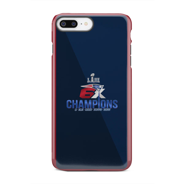 patriots Fan 6X Super Bowl champions Tough Phone Case iPhone 13 mini/Pro/Pro Max/12/Galaxy All Models