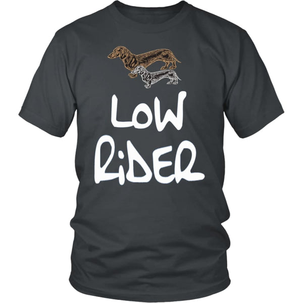 Low Rider Dog Lover Unisex Shirt (12 Colors) - District / Charcoal / S