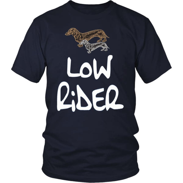 Low Rider Dog Lover Unisex Shirt (12 Colors) - District / Navy / S