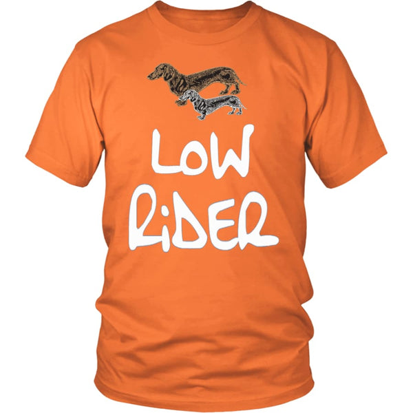 Low Rider Dog Lover Unisex Shirt (12 Colors) - District / Orange / S