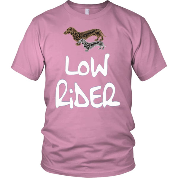 Low Rider Dog Lover Unisex Shirt (12 Colors) - District / Pink / S