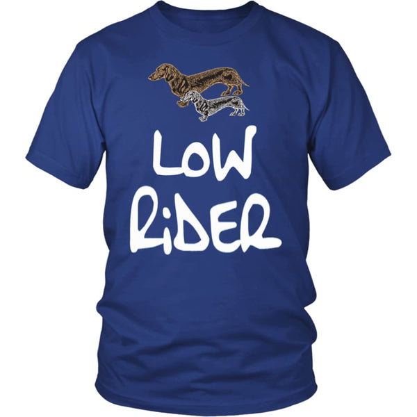 Low Rider Dog Lover Unisex Shirt (12 Colors) - District / Royal Blue / S