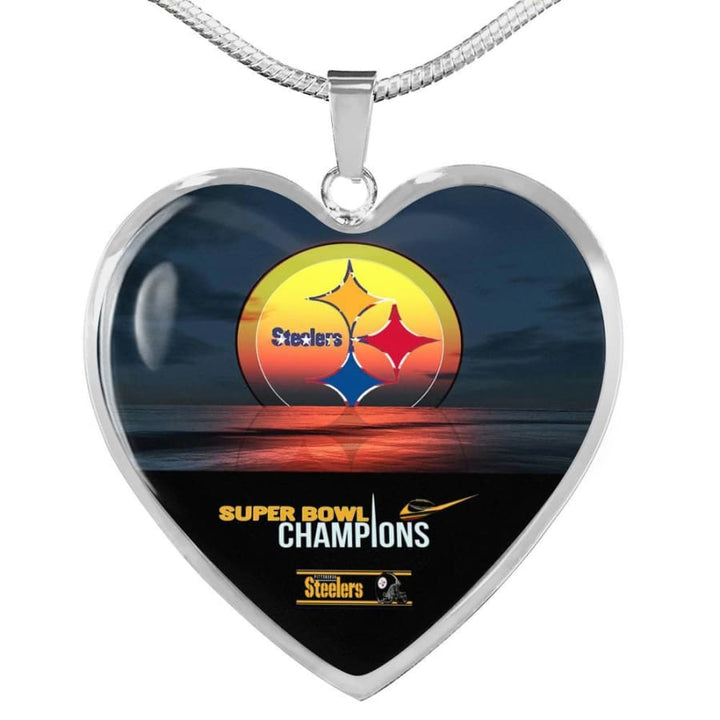 steelers Necklace, Nfl Pittsburgh steelers Super Bowl Engravable Jewelry –  Eagles, Patriots
