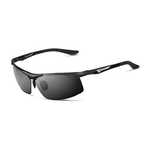 Mens Polarized Sports Sunglasses Hot Trendy - Black