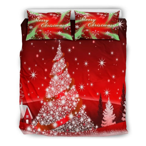 Merry Christmas - Tree Bedding Set - US Queen/Full