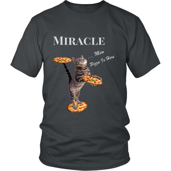 Miracle Cat District Unisex T-Shirt (12 colors) - Shirt / Charcoal / S