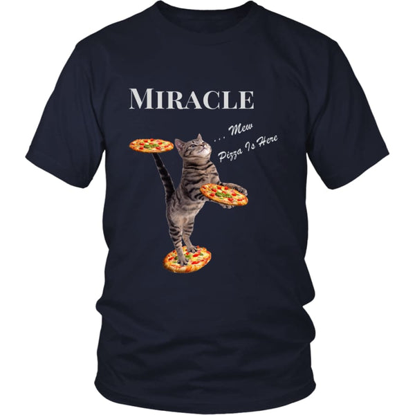 Miracle Cat District Unisex T-Shirt (12 colors) - Shirt / Navy / S