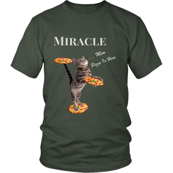 Miracle Cat District Unisex T-Shirt (12 colors) - Shirt / Olive / S