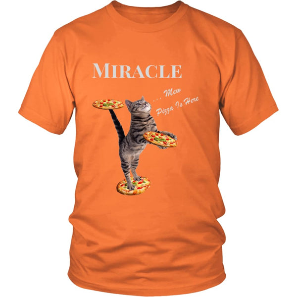 Miracle Cat District Unisex T-Shirt (12 colors) - Shirt / Orange / S