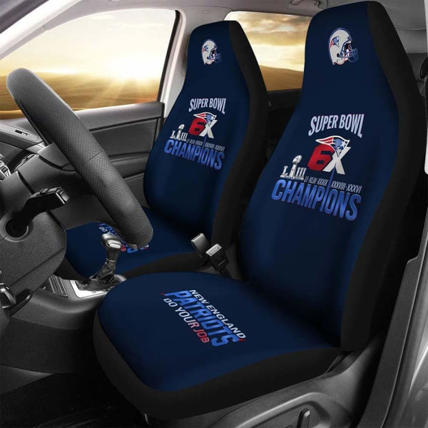 New England Patriots Car Seat Covers 2pcs | Do Your Job Cover Set