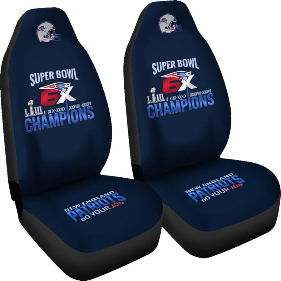 New England Patriots Car Seat Covers 2pcs | Do Your Job Cover Set - One Size