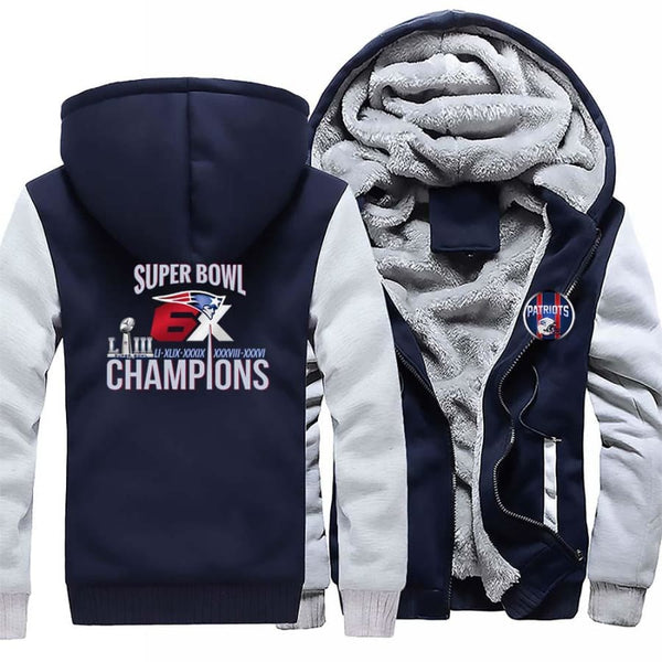 New England Patriots Jacket|6x Super Bowl Varsity Jackets (4 Colors)