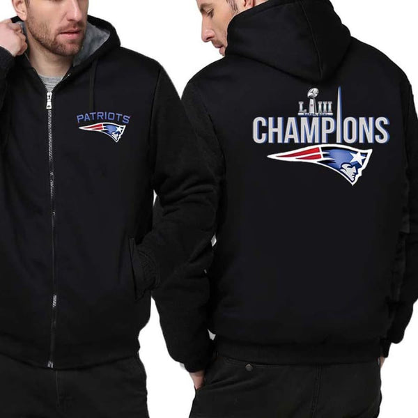 New England Patriots Jacket|Super Bowl LIII Varsity Jackets (4 Colors) - Black / 4XL